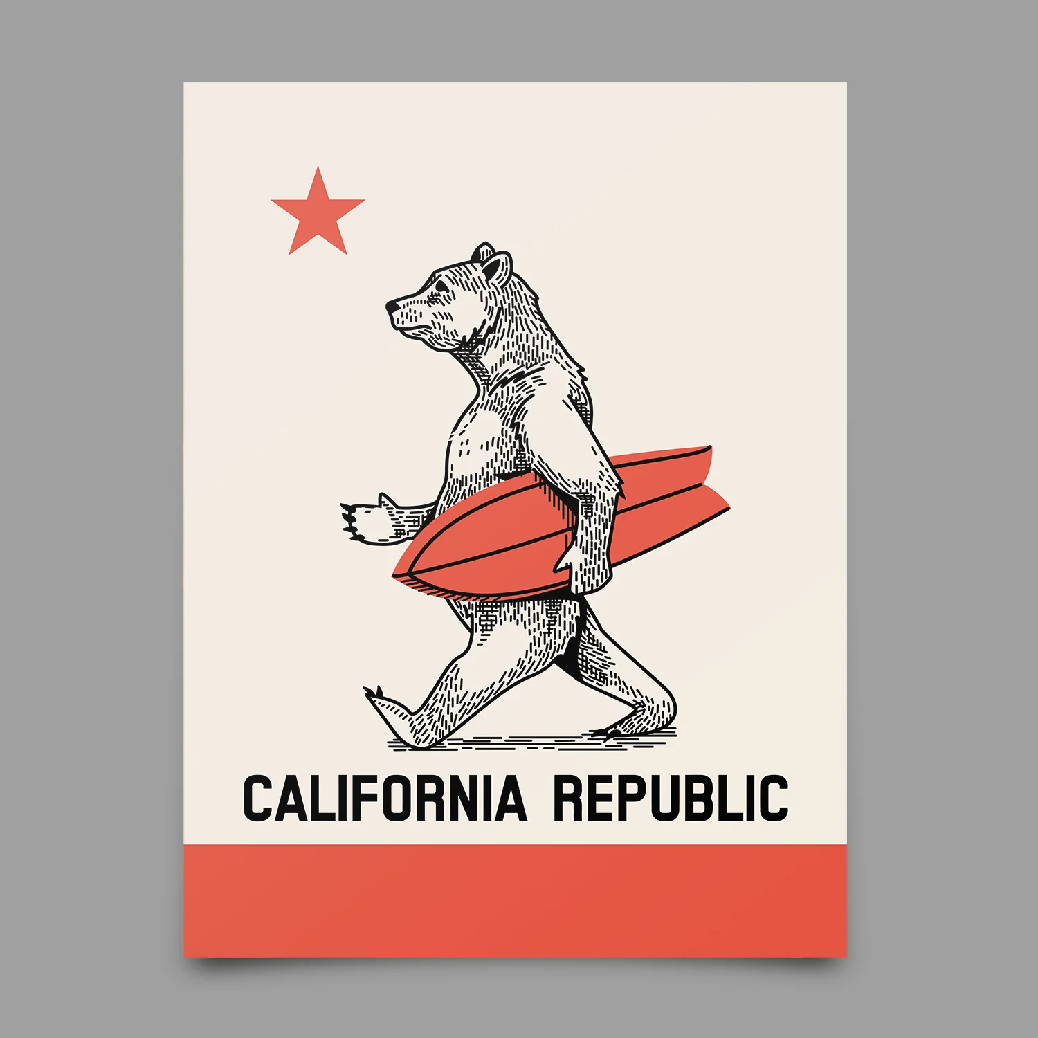 California Bear Print - Image 4
