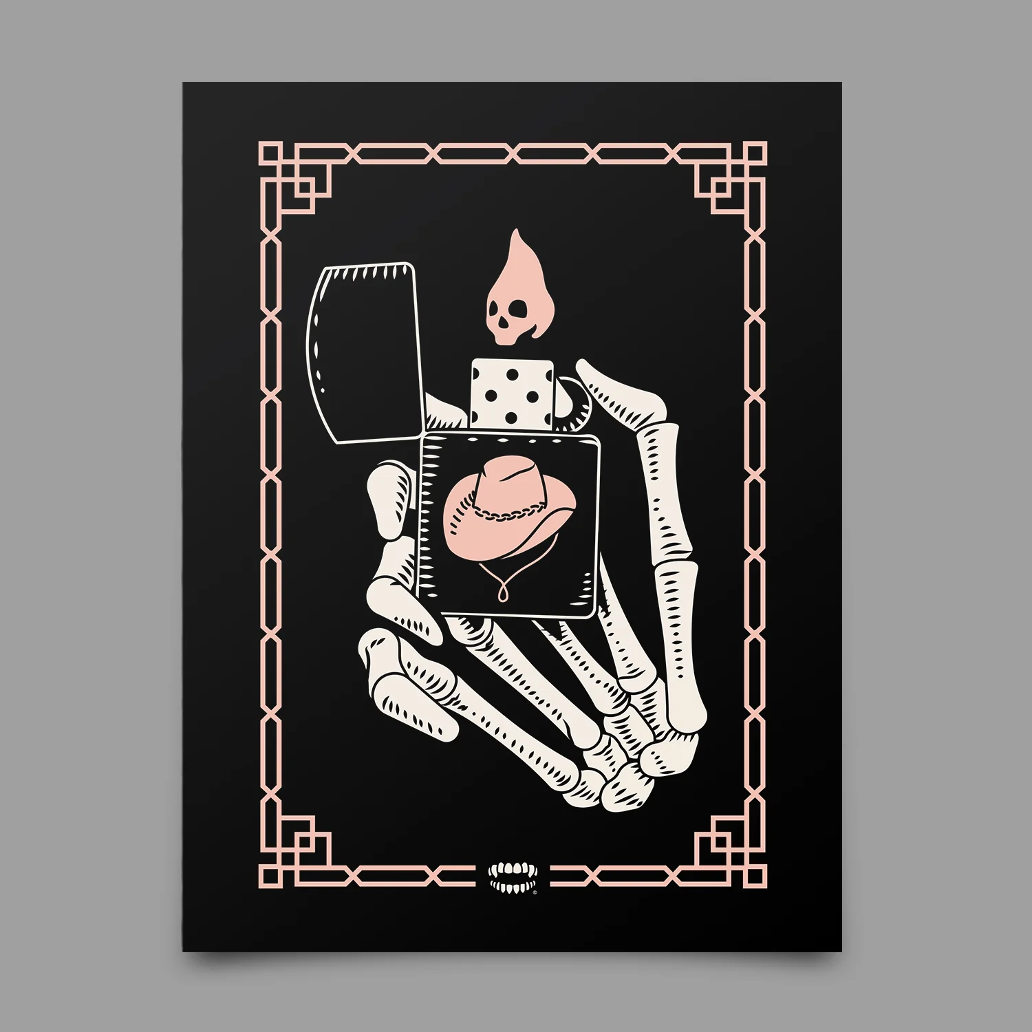 Cowboy Lighter Skull Print - Image 3