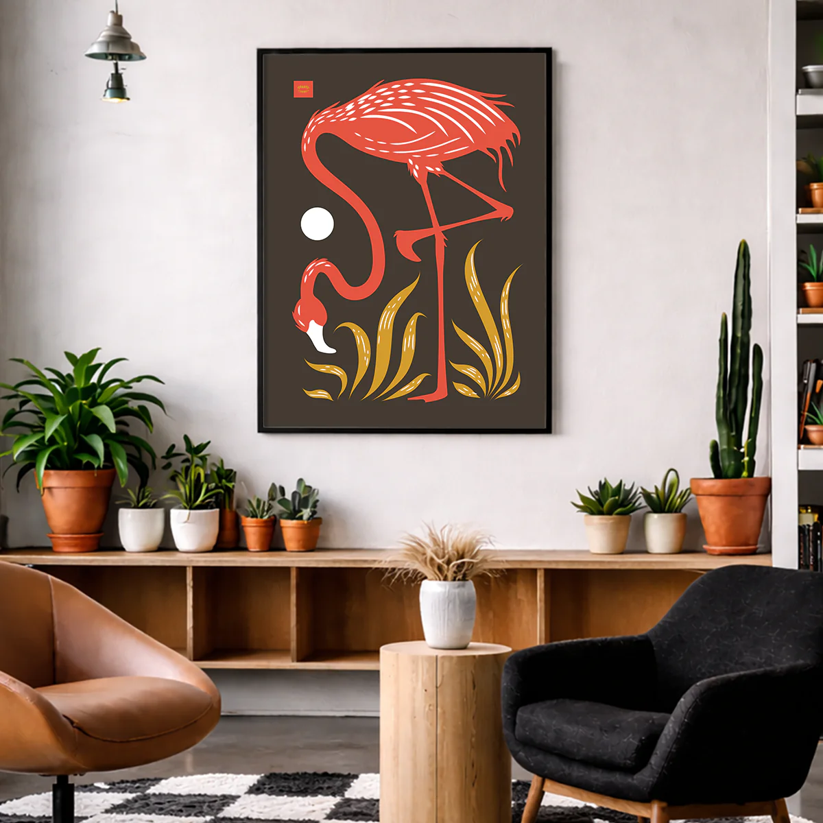 Flamingo Print - Image 4