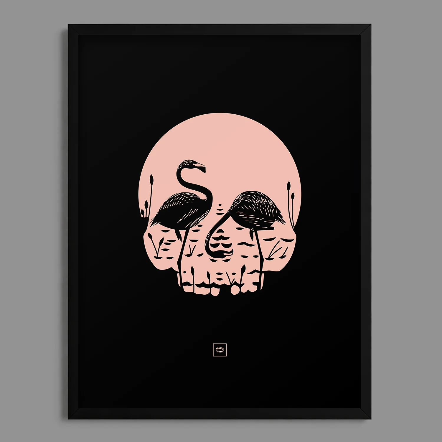 Flamingo Skull Print - Image 3