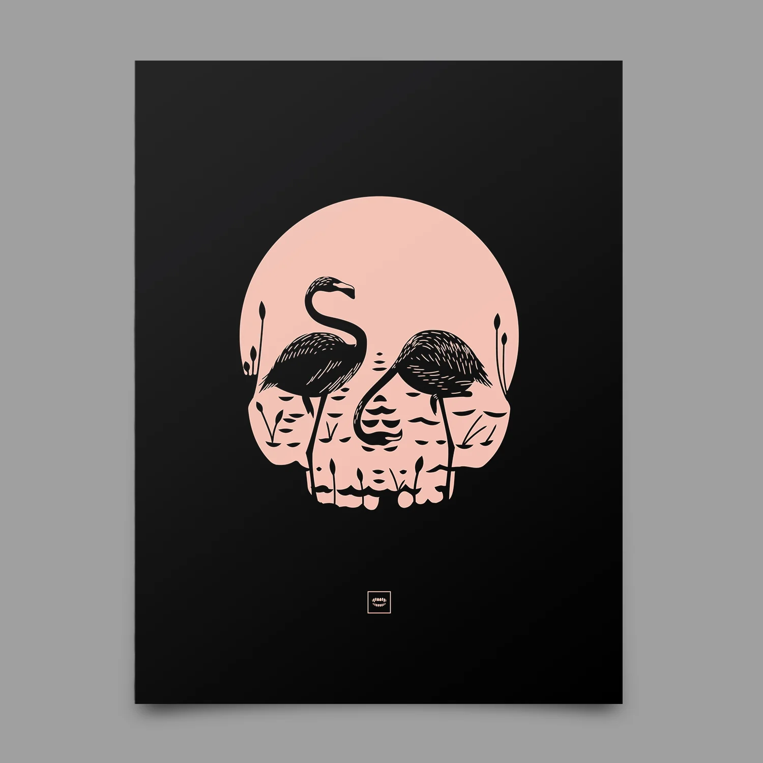 Flamingo Skull Print - Image 4